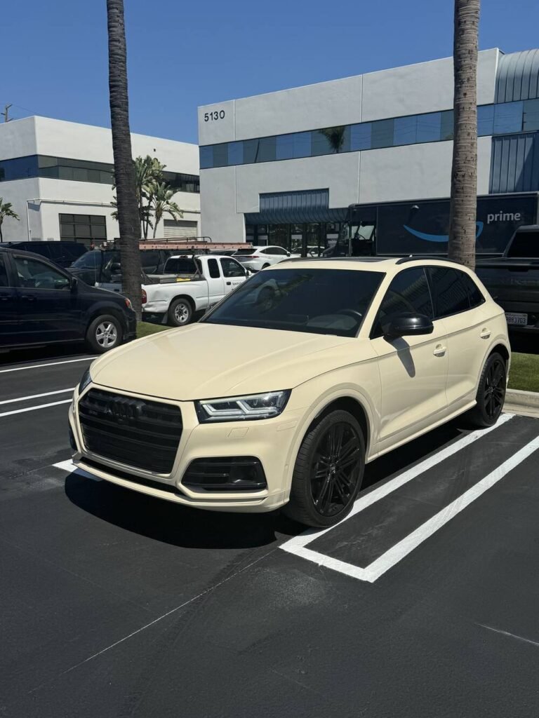 Audi Q5 with paint protection film at Socal Vinyl and Paint Protection Shop, Orange County