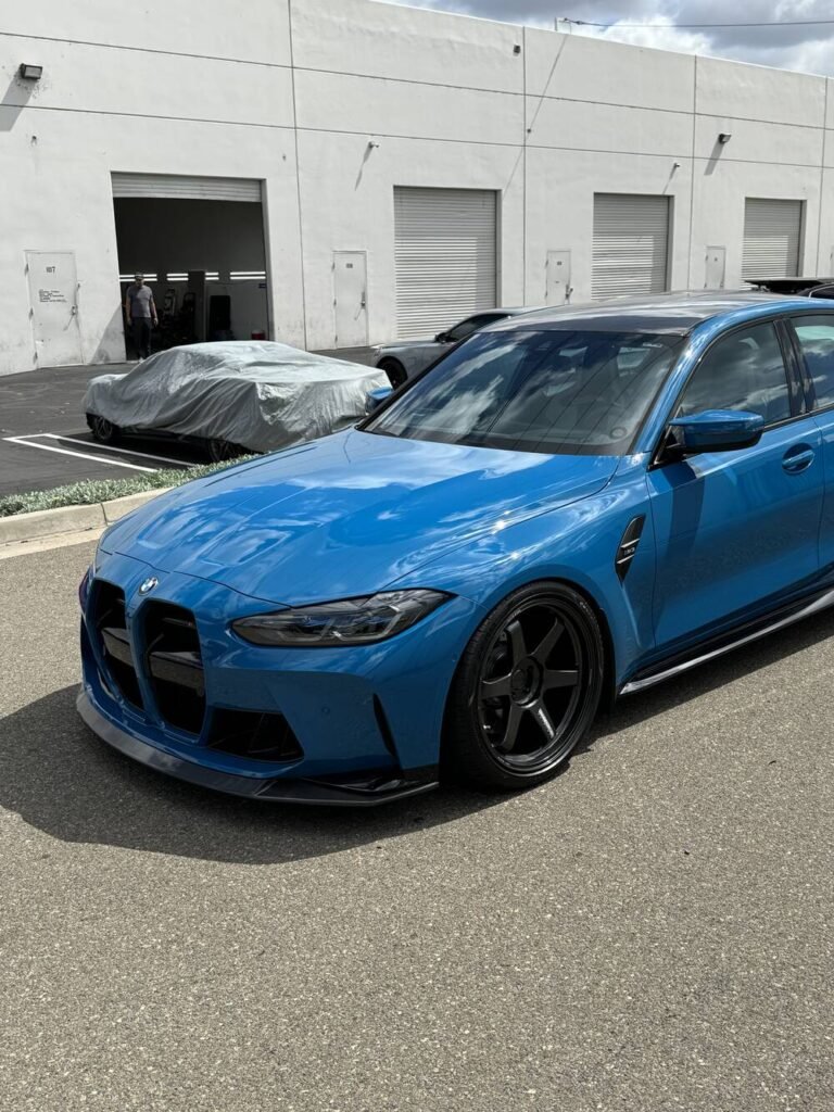 BMW M3 after paint protection film at Socal Vinyl and Paint Protection Shop, Orange County